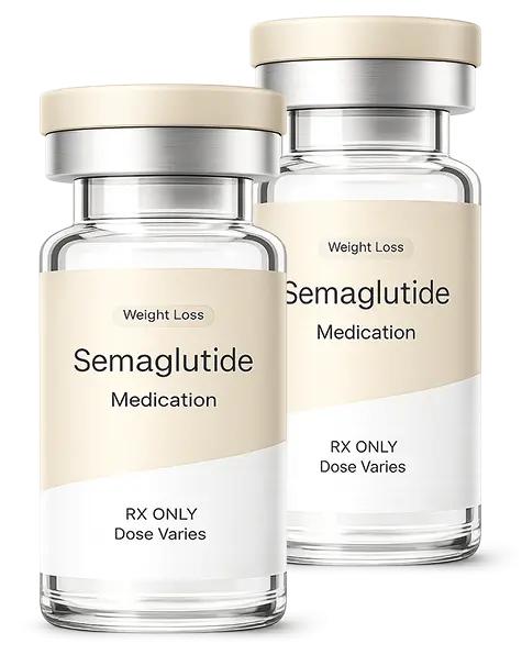 Semaglutide medication vials