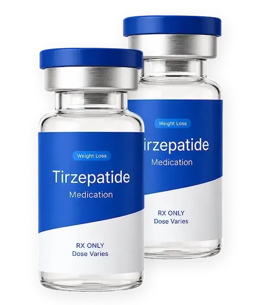 Tirzepatide medication vials